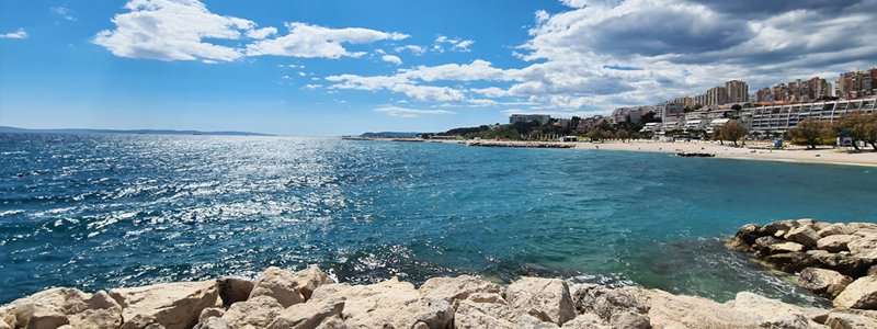 znjan popular beach area split